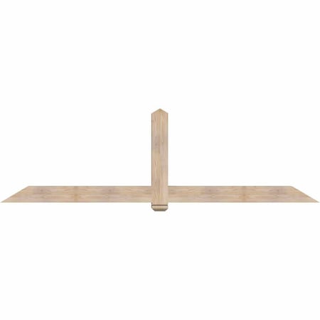 Ekena Millwork Eugene Smooth Timber Gable Bracket, Douglas Fir, 108"W x 31 1/2"H x 5 1/2"D x 5 1/2"F, 7/12 Pitch GBW108X31X0606EUG00SDF